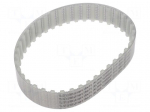Timing belt | T10 | W: 25mm | H: 4.5mm | Lw: 400mm | Tooth height: 2.5mm