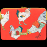 TUCANO SLEEVE SCHIZZO MacBook Air 15/ Laptop 13/ Laptop 14, FAUNA GALLINE ORANGE