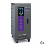 Qoltec Three-phase AVR MULTIPROTECTION voltage stabiliser | 20kVA | Accuracy &plusmn; 3% | 3-phase servo motor | LCD | Expert Line