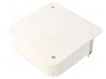 Enclosure: junction box | X: 100mm | Y: 100mm | Z: 40mm | IP30 | white
