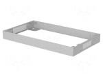 Cabinet socle | L: 1000mm | W: 600mm | H: 100mm | steel | Standard: 19"
