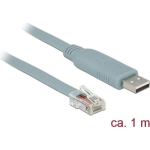 DELOCK Adapter USB2.0/A pistik > Seriiaal RS232 RJ45 pistik 1.0m grey