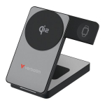 Verbatim Verbatim, powerbank Charge ,n, Go Qi2, 5/9/12V, telefoni, kella, Airpodsi laadimine, 32295, 10000mAh, magnetkinnitus, grey
