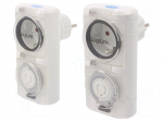 Programmable time switch | 30min&divide;24h | 230VAC/16A | 230VAC | IP44