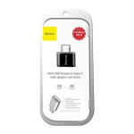 Baseus USB adapter naine - Type-C mees Black (CATOTG-01)