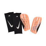 Ochraniacze piłkarskie Nike Mercurial Lite pomarańczowe DN3611 852 L