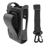 for Motorola PMLN5838A Hard Leather Case With 3-Inch Fixed Belt Loop for Display Radios