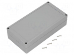 Enclosure: multipurpose | X: 120mm | Y: 240mm | Z: 60mm | ABS | dark grey