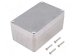 Enclosure: multipurpose | X: 80mm | Y: 125mm | Z: 60mm | 1590Z | aluminium