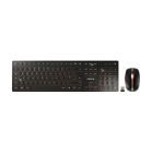 Klaviatuur Cherry DW 9100 SLIM traadita RF + Bluetooth QWERTY inglise keeles Komplektis hiir Black