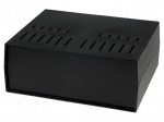 Enclosure: with panel | vented | X: 294mm | Y: 217mm | Z: 120mm | black