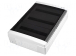 Enclosure: for modular components | IP65 | light grey | ABS | 400V