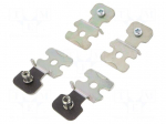 Set of clips | steel | Plating: zinc | Pcs: 4