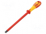 Screwdriver | insulated | slot | SL 10mm | Blade length: 200mm | 1kVAC