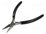 Pliers | straight,precision,half-rounded nose | 120mm