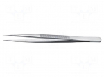 Tweezers | 150mm | Blades: straight,narrow | Blade tip shape: flat