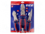 Kit: pliers | Pcs: 3 | cutting,flat,universal