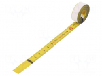 Measuring tape | L: 3m | Width: 13mm | Enclos.mat: steel