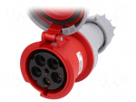Connector: AC supply 3-phase | socket | female | 125A | 400VAC | PIN: 5