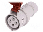 Connector: AC supply 3-phase | plug | female | 16A | 400VAC | IEC 60309