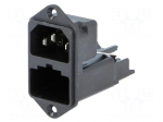 Connector: AC supply | socket | male | 10A | 250VAC | IEC 60320