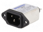 Connector: AC supply | socket | male | 1A | 250VAC | IEC 60320 | -25&divide;85&deg;C