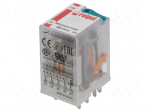 Relay: electromagnetic | 4PDT | Ucoil: 110VDC | 6A/250VAC | 6A/24VDC