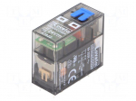 Relay: electromagnetic | DPDT | Ucoil: 24VDC | 8A/250VAC | 8A/30VDC | 8A
