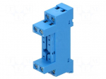 Socket | PIN: 8 | 10A | 250VAC | Mounting: DIN | Leads: screw terminals