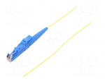 Optic fiber pigtail | E2/UPC | 1m | Optical fiber: 900um | yellow