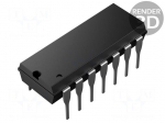 IC: driver | gate driver | DIP14 | 1.2A | Channels: 4 | AND+inv inputs