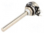 Potentiometer: shaft | single turn | 47k&Omega; | 200mW | THT | 6mm | metal