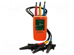 Tester: phase sequence | 40&divide;600VAC | Freq: 2&divide;400Hz