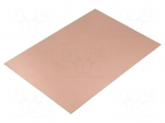 Laminate | aluminium | 1mm | L: 244mm | W: 170mm | Coating: copper