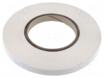 Tape: fixing | W: 12mm | L: 50m | Thk: 0.13mm | double-sided | acrylic