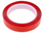 Tape: fixing | W: 19mm | L: 5m | Thk: 0.5mm | double-sided | acrylic | 100&deg;C