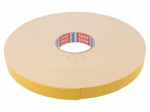 Tape: fixing | W: 25mm | L: 50m | Thk: 1.15mm | double-sided | acrylic