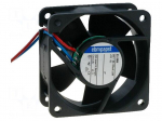 Fan: DC | axial | 24VDC | 60x60x25mm | 56m3/h | 41dBA | ball bearing