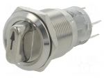 Switch: rotary | Pos: 2 | SPDT | 0.5A/220VAC | 1A/24VDC | -20&divide;55&deg;C | 50m&Omega;