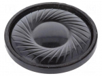 Loudspeaker | miniature | 1W | 8&Omega; | &Oslash;33.8x5.2mm | 320Hz | &Oslash;: 33.8mm