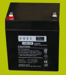 12V 5Ah Battery :: Lead-Acid :: AGM :: Terminal type T1 (4.75mm)