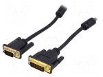 Cable | D-Sub 15pin HD plug,DVI-I (24+5) plug | 1.8m | black