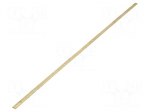 Earthing strip | copper | W: 15mm | L: 1000mm | for enclosures | Thk: 3mm