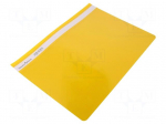 Document wallet | A4 | yellow | PVC
