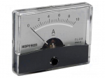 Ammeter | on panel | I DC: 0&divide;10A | Class: 2.5 | 60x47mm