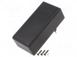 Enclosure: for power supplies | X: 120mm | Y: 56mm | Z: 42mm | ABS | black