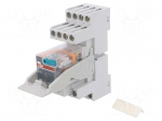 Relay: interface | 4PDT | Ucoil: 24VDC | for DIN rail mounting | CR-M
