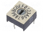 Encoding switch | HEX/BCD | Pos: 16 | THT | Rcont max: 100m&Omega; | 10x10x6mm