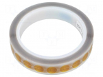 Tape: high temperature resistant | Thk: 0.07mm | 50% | amber | reel