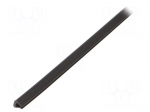 Hole and edge shield | polyetylene | L: 30.5m | black | H: 4.7mm